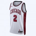 Chicago Bulls Trikot Lonzo Ball 2 Nike 2022-23 City Edition Weiß Swingman - Herren